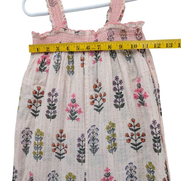 Pink Chicken Eleven Jumper Jumpsuit Girls Pink Floral Metallic Sleeveless Sz 10Y - Picture 6 of 8